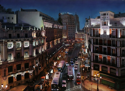 09. Madrid nocturno.(Óleo sobre lienzo 81x65 cm.)