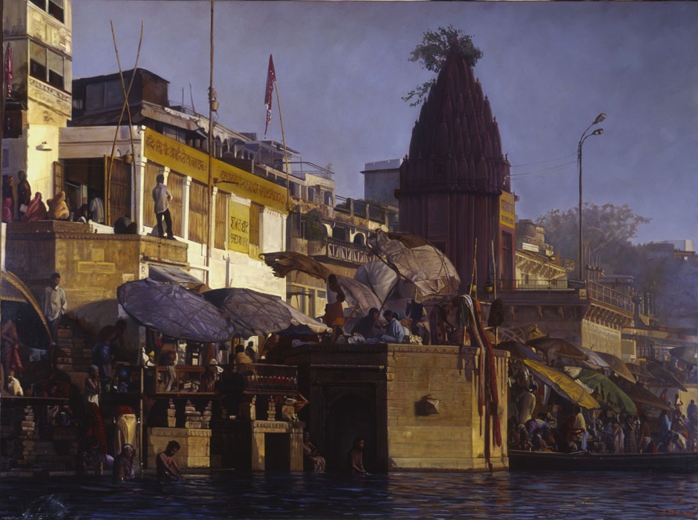 27. Ganges. (Óleo sobre lienzo. 89x116 cm.)