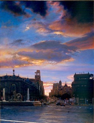 35. De Madrid al cielo vs. el cielo de Madrid. (Óleo sobre lienzo 116x89 cm.)